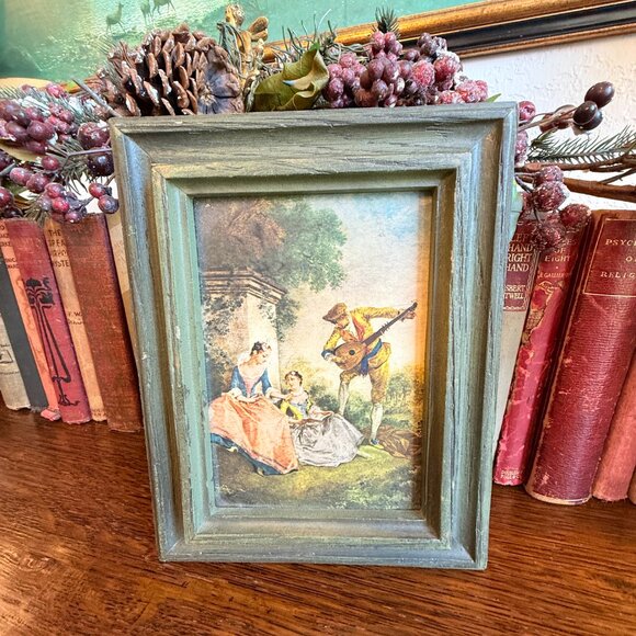 Vintage French Nicolas Lancret picture - Picture 1 of 7